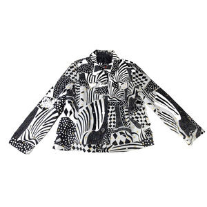 Vintage Redd Blazer Jacket Womens Sz 18 Spring Yellow Floral Art To Wear Coat